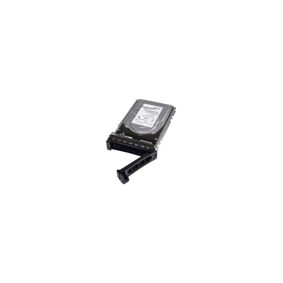 Dell 400-ATKL internal hard drive with a 4 TB capacity, 7200 RPM speed, featuring a black metal casing and a handle for easy installation, designed for 3.5" SAS interfaces.