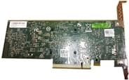 Internal network card with a green circuit board, multiple electronic components, and a metal bracket, designed for fiber connections at 10,000 Mbit/s.