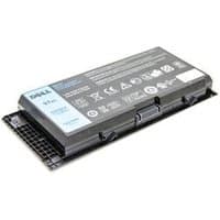 Black Dell Latitude E7250 laptop battery with label, connector port, and safety icons.