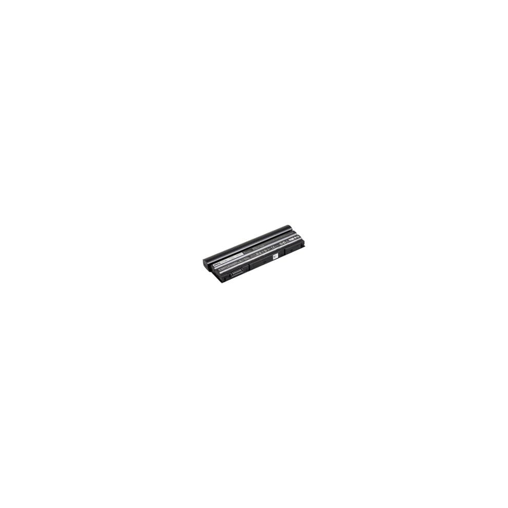 Black Dell J7KGM notebook spare part battery with a sleek, rectangular design, featuring grooves and a label for identification.