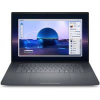 Black Dell Pro Max 16 laptop, 16" Full HD+ display, sleek design, backlit keyboard, Windows 11 Pro interface visible