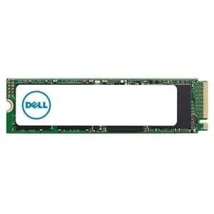 Dell SSD with a green circuit board, featuring a white label in the center and a gold connector on one end, designed for high-speed data storage.