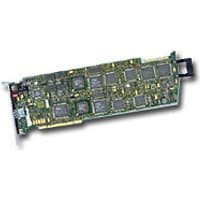 Dialogic D480JCT2T1EW modem card with multiple integrated circuits and connectors on a green circuit board.