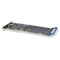 Dialogic Diva UM-Analog-8 PCIe card with green circuit board, black connectors, and blue handle.