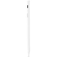 White DICOTA D32074 stylus pen, sleek design with a narrow tip and clip on the side.