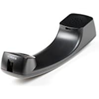 Black Digium 1TELD009LF analog telephone handset with curved design and speaker grille.