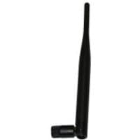 Black DrayTek ANT-1005 omni-directional network antenna with 5 dBi gain and right-angle connector.