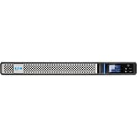 Eaton 5P850IRG2BS UPS, black and silver with LCD screen, vented front, 4 AC outlets, line-interactive design.