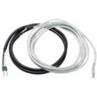 Eaton WLD012 sensor with black and white cables, blue connector, designed for smart home environmental monitoring.