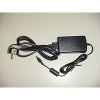 Black Elo Touch Solutions power adapter with attached cord and plug, compact rectangular design.