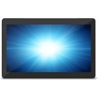 Black Elo Touch Solutions I-Series 2 touchscreen with 15.6-inch display, sleek bezel, and vibrant blue screen.