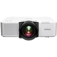 White Epson EB-L790SU short throw projector with large lens, vented sides, and 3LCD technology.