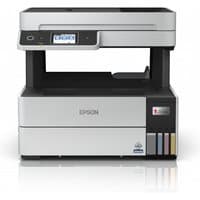 Epson EcoTank ET-5170 printer, gray and black, with touchscreen and visible ink tanks on the front.