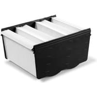 Festool HF-SYS-AIR-M main filter with black frame and white pleated filter panels for SYS-AIR M air purifier.