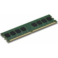 Green Fujitsu DDR4 memory module with black chips and gold connectors, 32 GB capacity, 288-pin design.