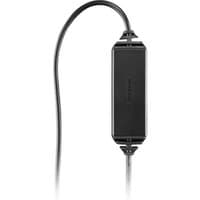 Black Garmin navigator data cable with rectangular connector and attached wire.