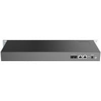 Black Grandstream GXW4501 gateway with dual Ethernet ports and sleek metal casing.