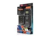 Hähnel CPUR MODULE PRO in black packaging features a remote control with an LCD screen and a wireless receiver, ideal for triggering cameras remotely.