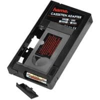 Black Hama storage media case with red logo, rectangular shape, and visible compartments for organizing media.