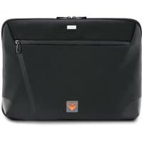Black Hama Extreme Protect laptop sleeve, 41.1 cm, with front zipper pocket and orange logo patch.