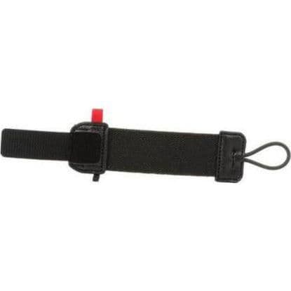 Black fabric wrist strap with a red adjustment tab and a loop for securing the Honeywell CT40-HS-3PKC handheld mobile computer, designed for easy wear and accessibility.