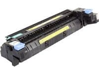 Black fuser kit with blue and yellow accents, designed for HP CLJ CP 5220, capable of printing up to 150,000 pages.