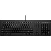 Black HP KBD 125 WD AZERTY BE USB keyboard with numeric keypad and multimedia keys.