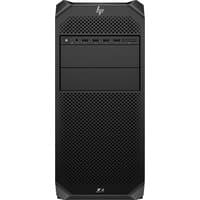 Black HP Z4 G5 desktop tower with mesh front panel and HP logo on top.