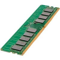 Green HPE 64GB DDR4-2933 memory module with black chips and gold connectors