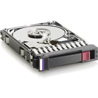 HPE 900GB 2.5" SAS internal hard drive, silver casing, visible disk platter, black and purple latch.