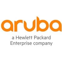 HPE Aruba Networking logo in orange, with text "a Hewlett Packard Enterprise company" in gray below.