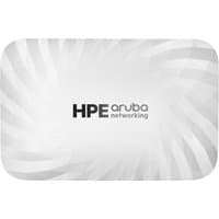White HPE Aruba Networking AP-763 with subtle swirl pattern, rectangular shape, and logo centered on the front.