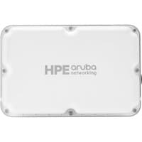 HPE Aruba white rectangular Wi-Fi 7 access point with rounded edges and logo centered on the front.