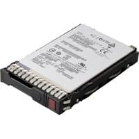 HPE P09712-B21 2.5" 480GB SATA SSD with black casing, silver top label, and red latch.