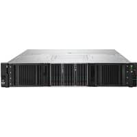 HPE ProLiant DL340 Gen12 server, silver chassis, black front panel, 8 small form factor drive bays, LED indicators.