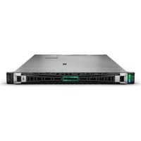 HPE ProLiant DL360 Gen11 server, sleek silver chassis, front panel with ventilation slots and status lights.