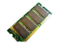 Green printed circuit board with four memory chips, gold connectors at the bottom, labeled "Hypertec 256 MB" and "0.25 GB" for legacy systems.
