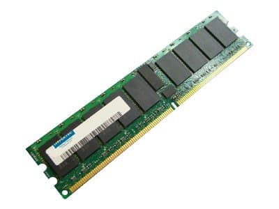 Green circuit board with eight black memory chips, gold connectors at the bottom, labeled "Hypertec 2GB PC2-5300 DDR2 667 MHz."