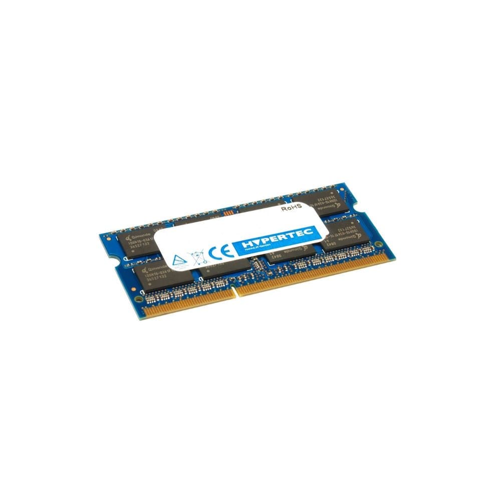 Hypertec 4GB DDR3-1066 memory module in blue and black, featuring a white label with the Hypertec logo and CE mark, designed for 1066 MHz performance.