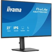 iiyama ProLite XB2796HSC-B1 27" monitor, slim black bezel, adjustable stand, 1920x1080 resolution, IPS display