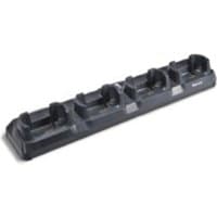 Black Intermec 871-032-201 battery charger with four charging slots for label printer batteries.