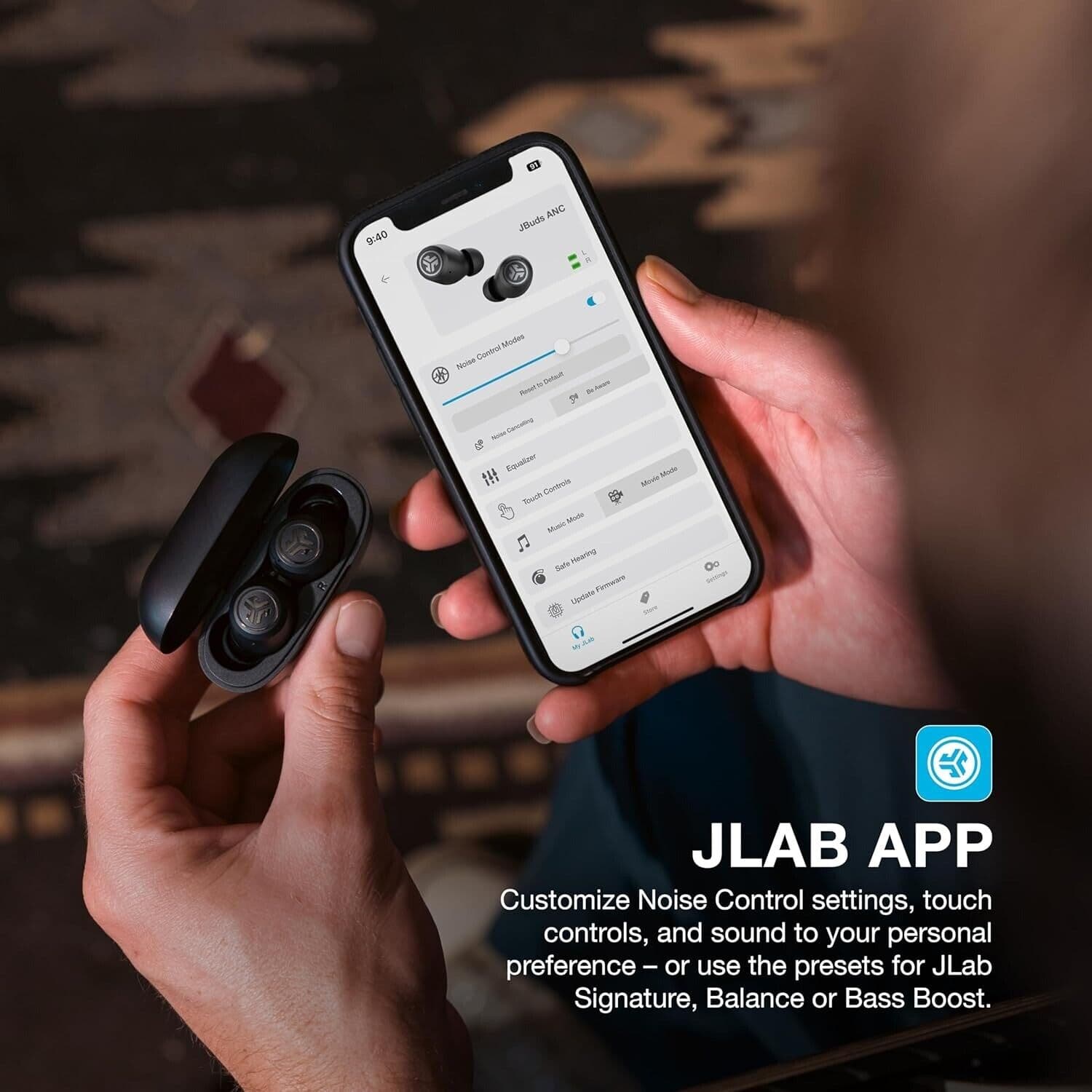 JLab JBuds Air ANC True Wireless Earbuds - Black - image 2