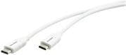 White USB 3.2 Gen 1 cable, 0.9 meters long, featuring two USB Type-C connectors with a sleek, flexible design for high-speed data transfer.
