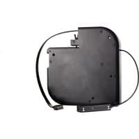 Black Kramer Electronics KRT-4 HDMI cable reel with 2 m HDMI Type A cable, compact and rectangular design.
