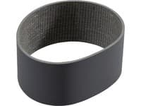 Gray rubber printer/scanner spare part belt with a textured inner surface, designed for compatibility with Kyocera devices, featuring a smooth outer finish.
