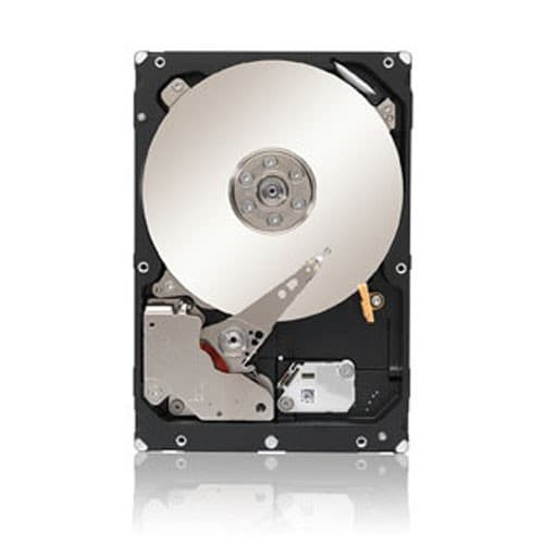 Lenovo 300GB 10K RPM 2.5" SAS internal hard drive with a silver disk and black casing, featuring a sleek design and high-performance specifications.