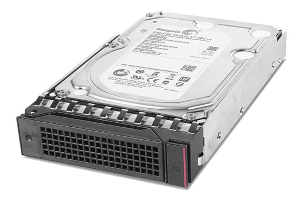Lenovo 39R7350 internal hard drive features a silver metal casing, 146 GB capacity, 15000 RPM speed, and a black front with a vented design for SAS connectivity.
