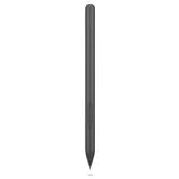 Lenovo grey stylus pen, sleek cylindrical design, pointed tip, lightweight at 13.5 g.