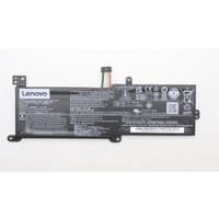 Black Lenovo 5B10W67310 laptop battery with white label, multiple icons, and connector wires.
