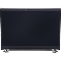 Black Lenovo 5M11H45720 laptop display panel with slim bezels and mounting brackets at the bottom.